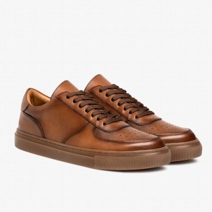 Thursday Boots Court Lage Sneakers Heren Toffee | VLO730MC