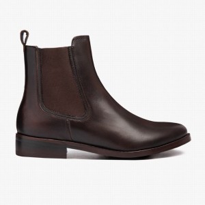 Thursday Boots Duchess Chelsea Laarzen Dames Zwart Koffie | HCA235DN