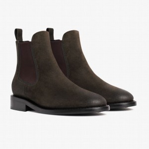 Thursday Boots Duke Chelsea Laarzen Heren Donkerolijfgroen | KEN1847FI