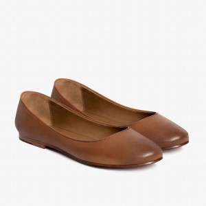 Thursday Boots Feliz Ballerinas Dames Toffee | WMO6395QY