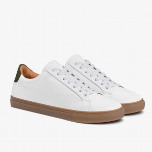 Thursday Boots Legacy Lage Sneakers Heren Wit Groen | ERU787NV