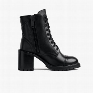 Thursday Boots Rebel Veterlaarzen Dames Zwart | QKV8580SM