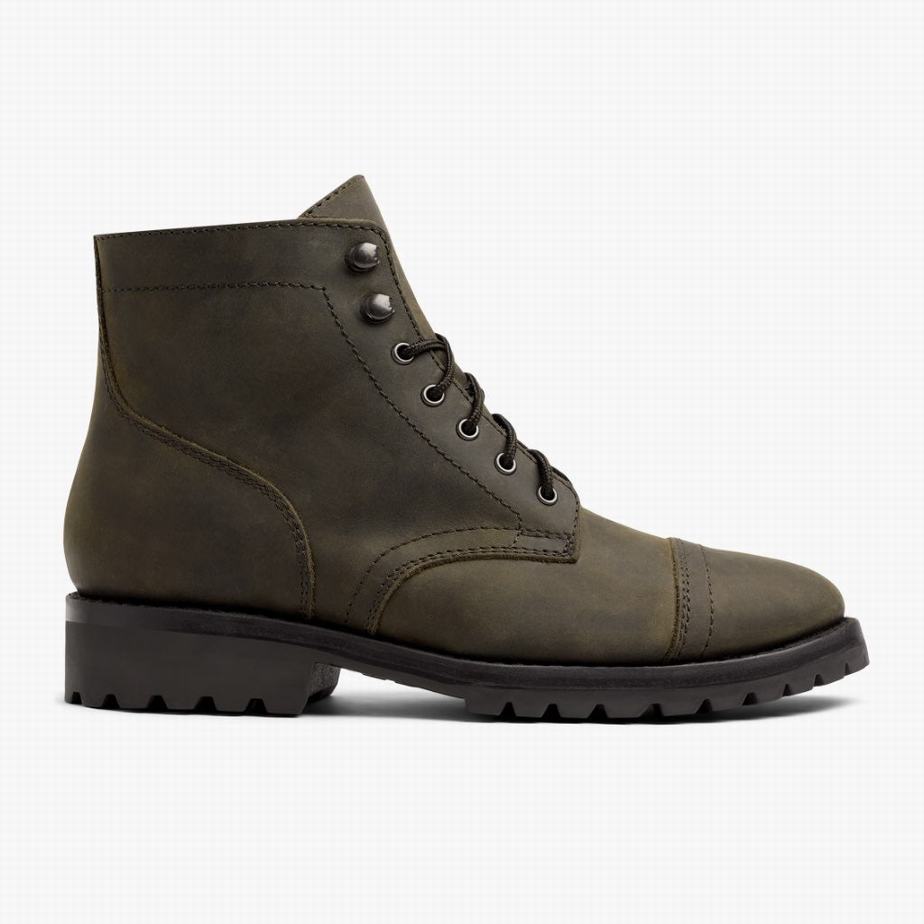 Thursday Boots Captain StormKing® Veterlaarzen Heren Donkerolijfgroen | GYV5266SM