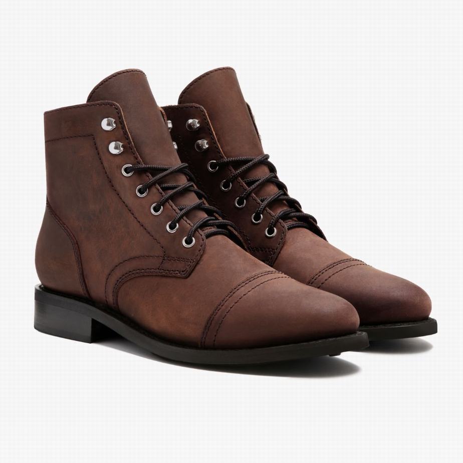 Thursday Boots Captain Veterlaarzen Dames Bruin | IFW541EQ