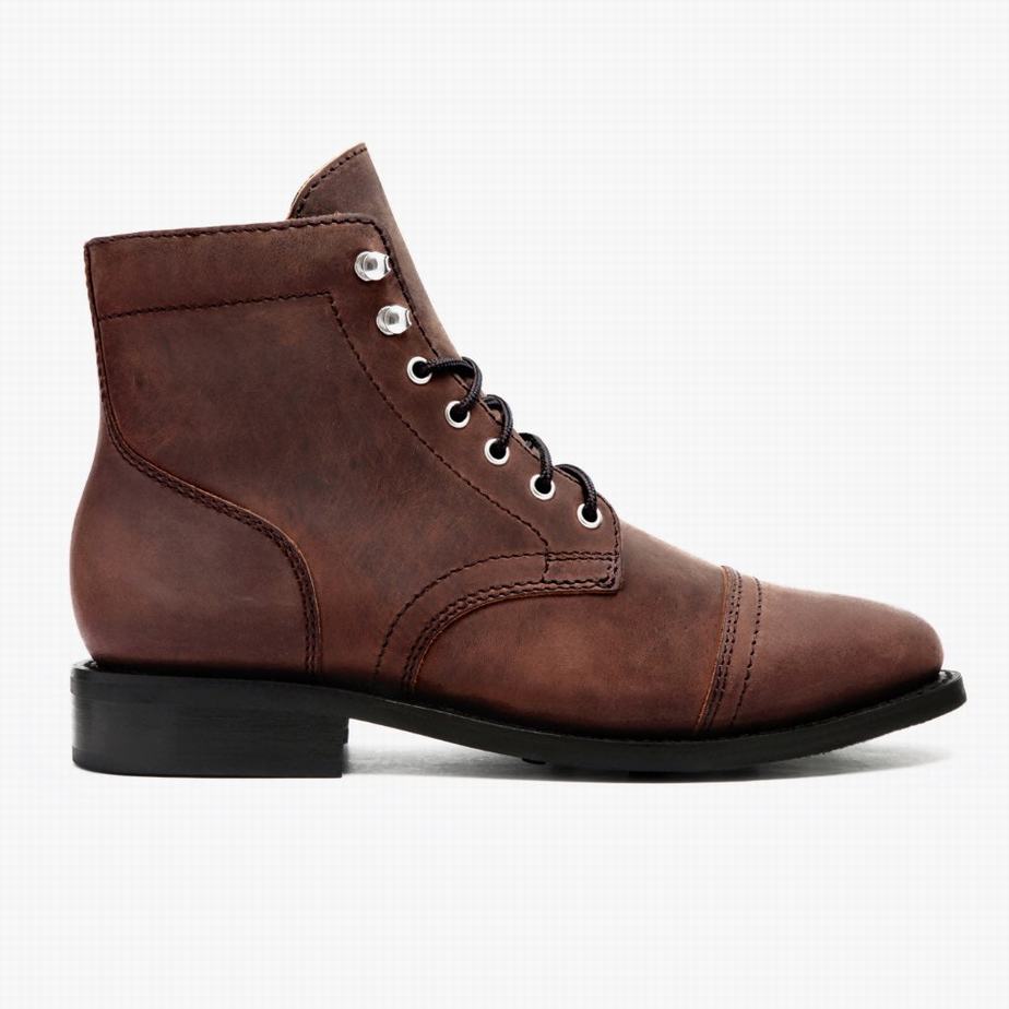 Thursday Boots Captain Veterlaarzen Dames Bruin | IFW541EQ