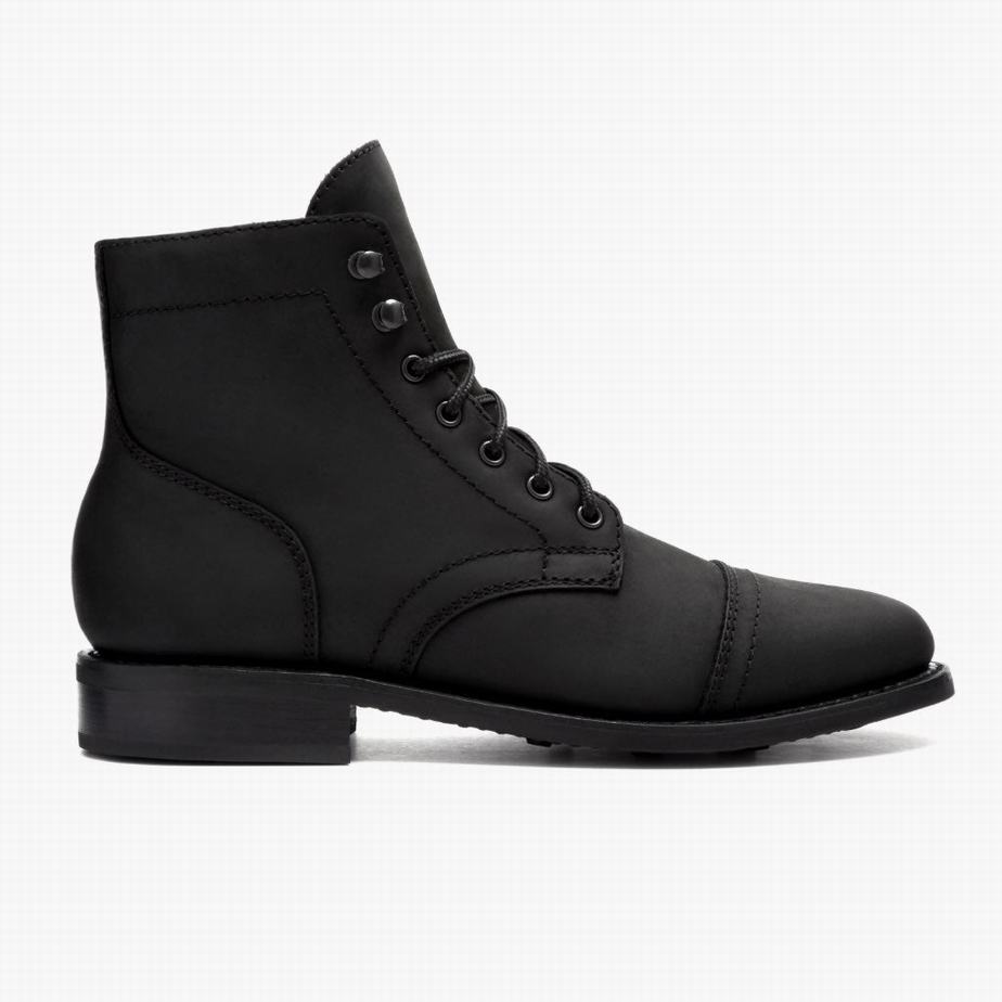 Thursday Boots Captain Veterlaarzen Dames Zwart | XOU6043XX