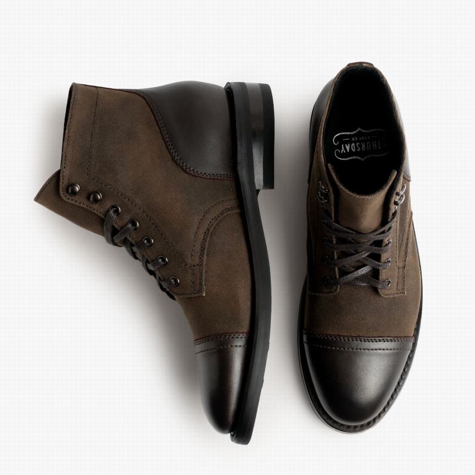 Thursday Boots Captain Veterlaarzen Heren Koffie | VHG3365YX