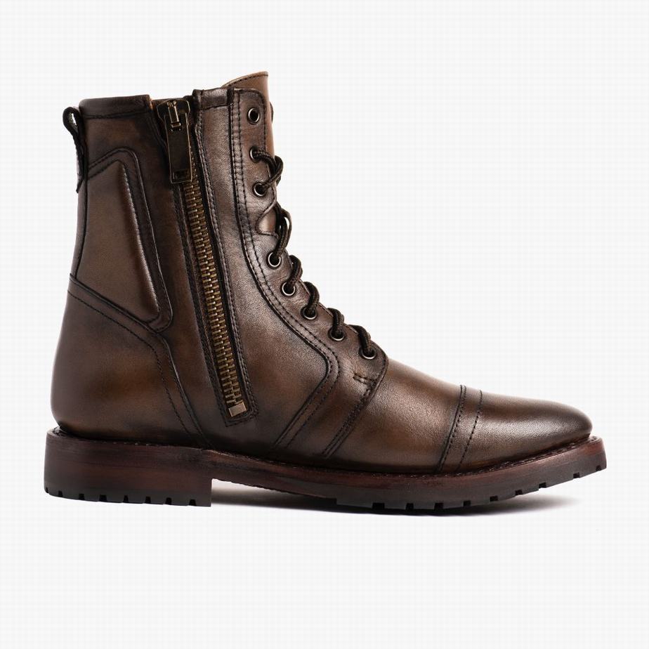 Thursday Boots Casa Moto Veterlaarzen Heren Chocola | OBH38VI