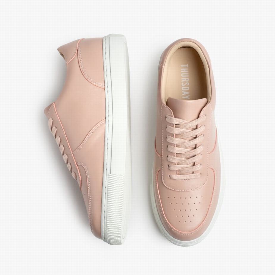 Thursday Boots Court Lage Sneakers Dames Roze | QRZ6256KS