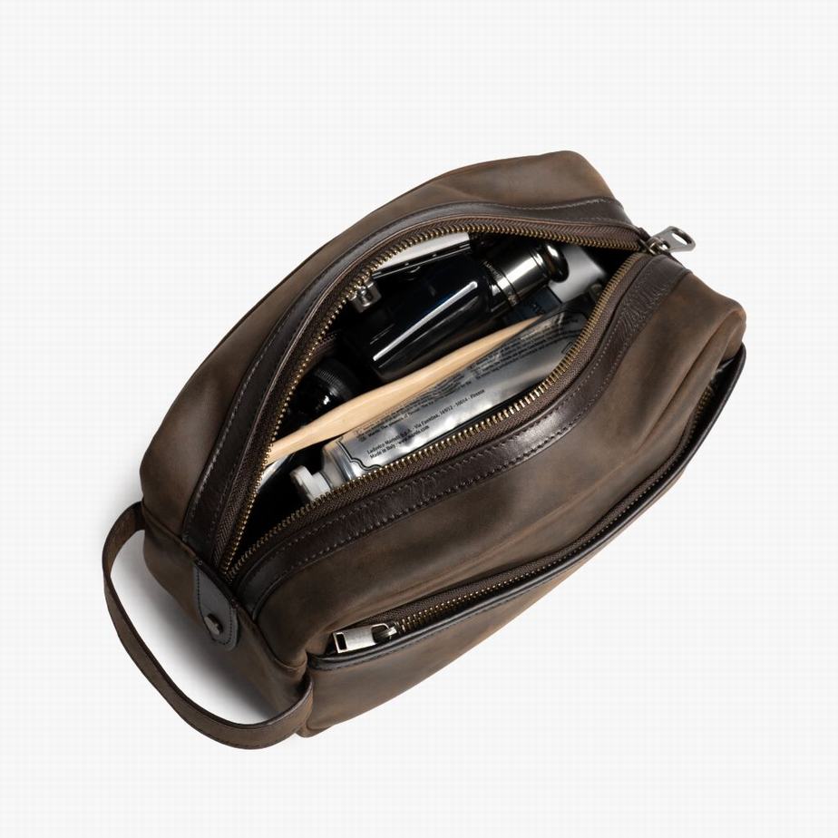 Thursday Boots Dopp Kit Toilettas Heren Bruin | RWQ5083GS