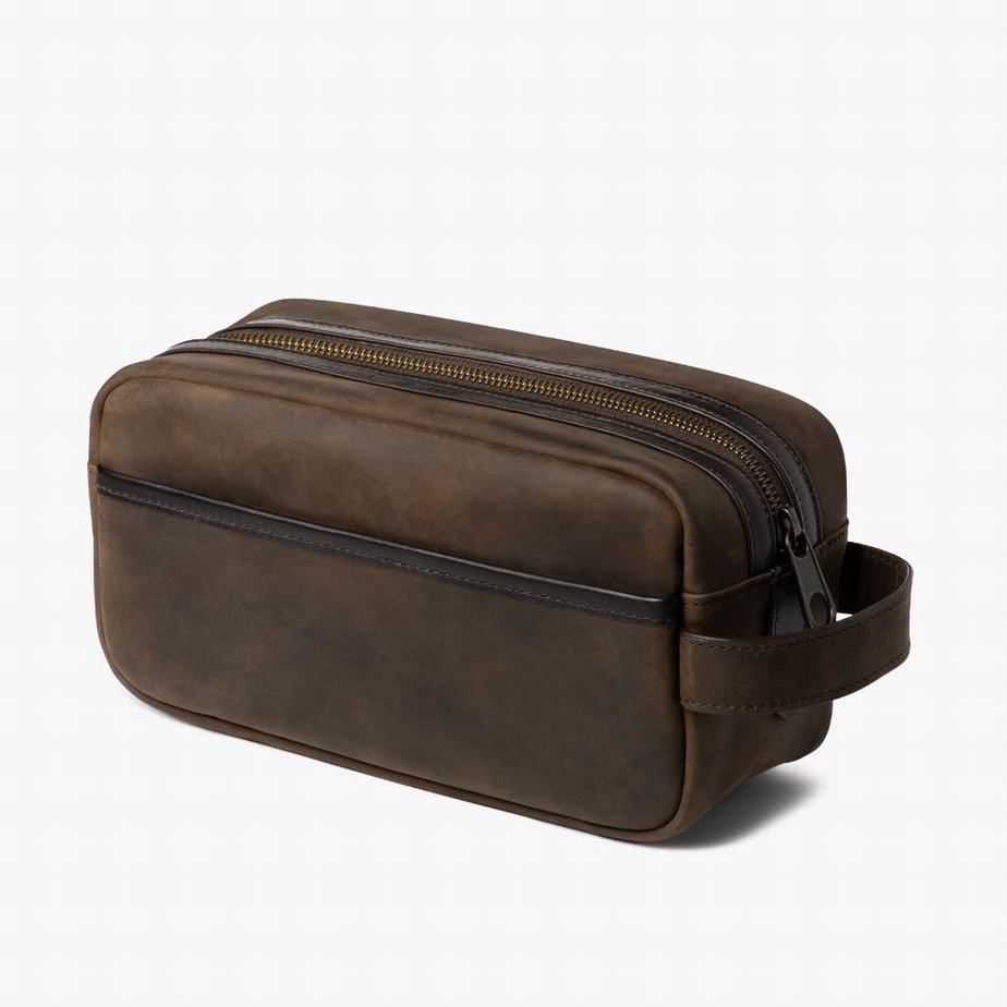 Thursday Boots Dopp Kit Toilettas Heren Bruin | RWQ5083GS