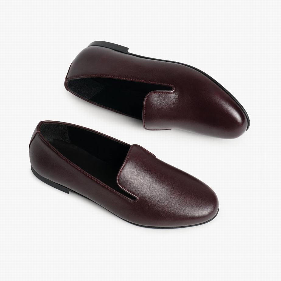 Thursday Boots Eden Loafers Dames Bordeaux | GVM33100DG