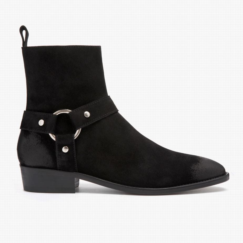 Thursday Boots Harness Chelsea Laarzen Heren Zwart | UGP5392SK