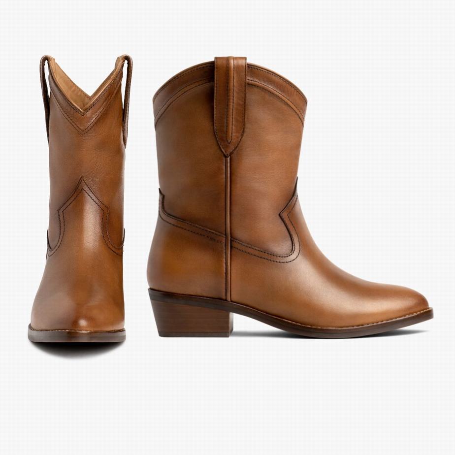 Thursday Boots Liberty Western Laarzen Dames Bruin | GUQ7350VR