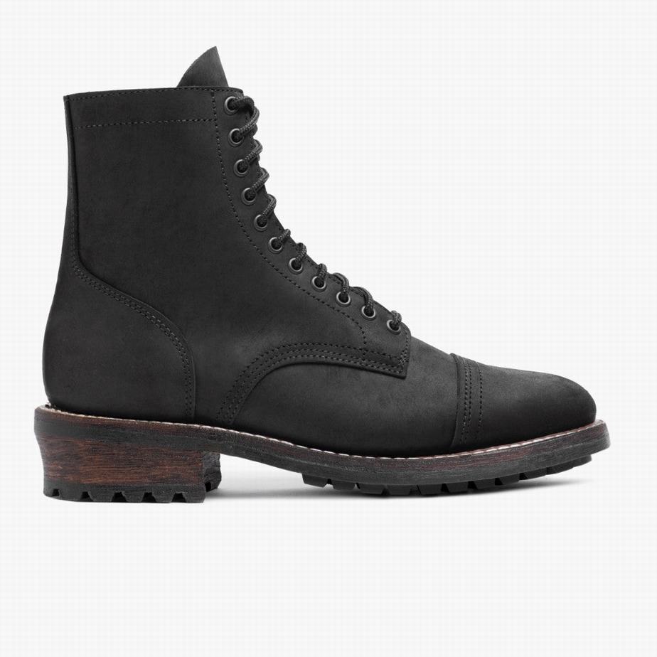 Thursday Boots Logger Veterlaarzen Heren Zwart | VAU195BZ