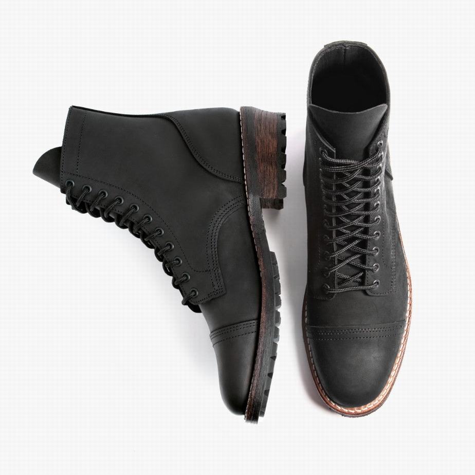 Thursday Boots Logger Veterlaarzen Heren Zwart | VAU195BZ