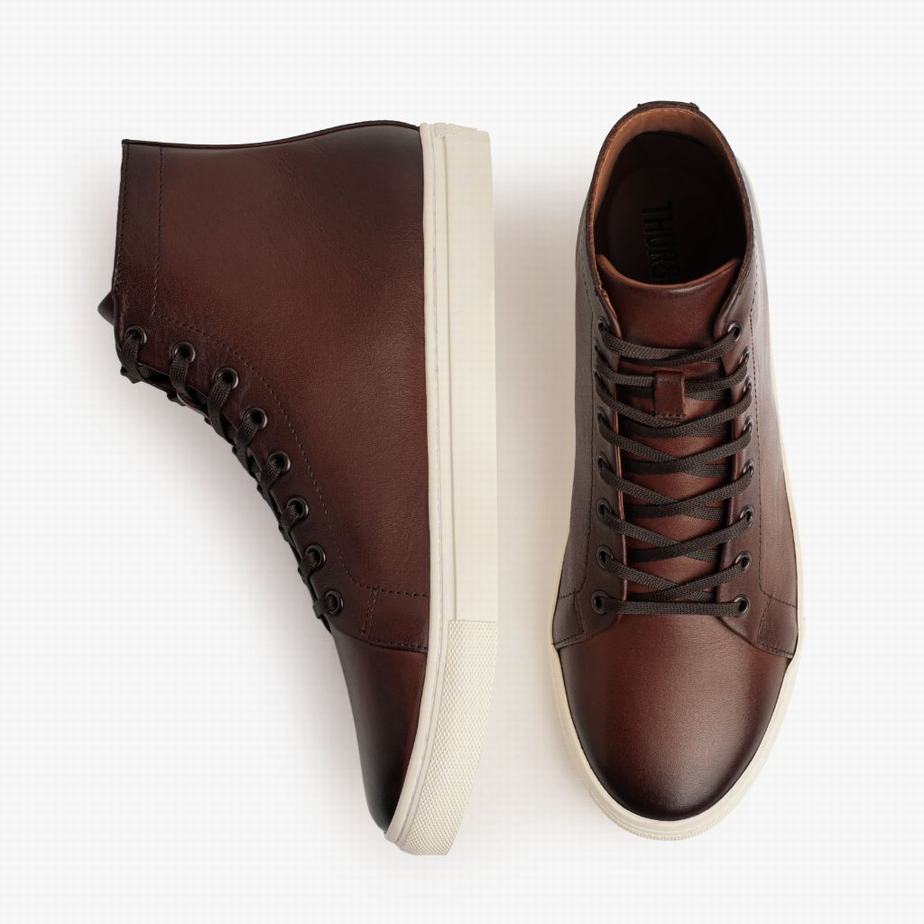 Thursday Boots Premier Hoge Sneakers Heren Koffie | UNN623II