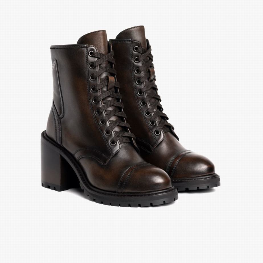 Thursday Boots Rebel Veterlaarzen Dames Zwart Koffie | VMV79100OO