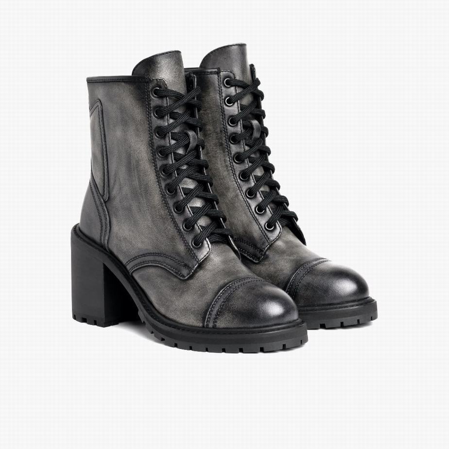 Thursday Boots Rebel Veterlaarzen Dames Grijs | GYI196HG