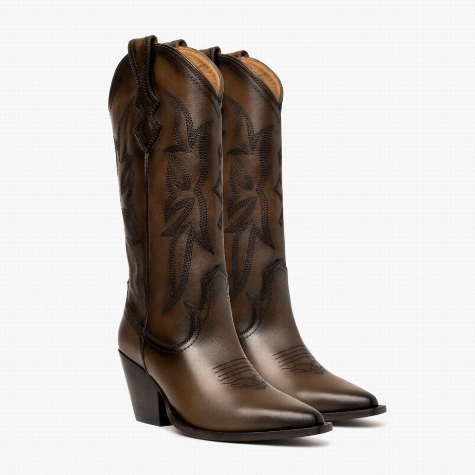 Thursday Boots Rodeo Western Laarzen Dames Chocola | BUL2325BA