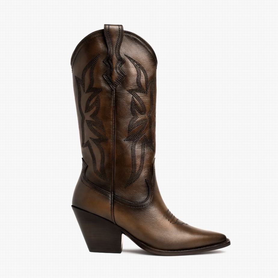 Thursday Boots Rodeo Western Laarzen Dames Chocola | BUL2325BA