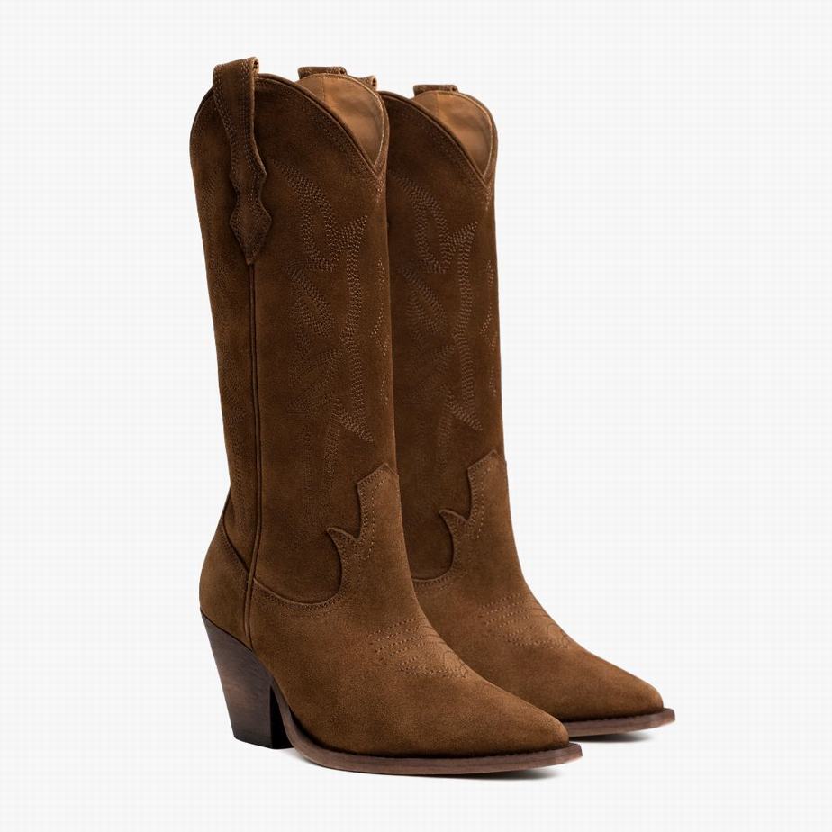 Thursday Boots Rodeo Western Laarzen Dames Bruin | DWD661NE