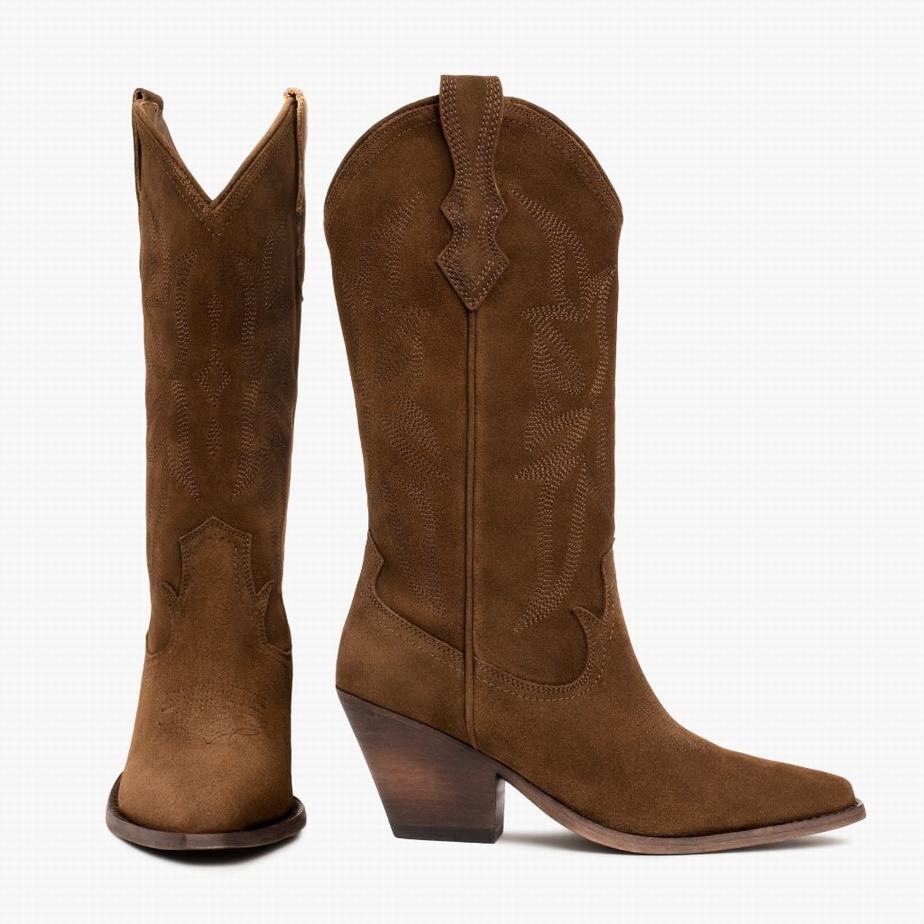 Thursday Boots Rodeo Western Laarzen Dames Bruin | DWD661NE