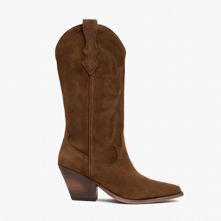 Thursday Boots Rodeo Western Laarzen Dames Bruin | DWD661NE