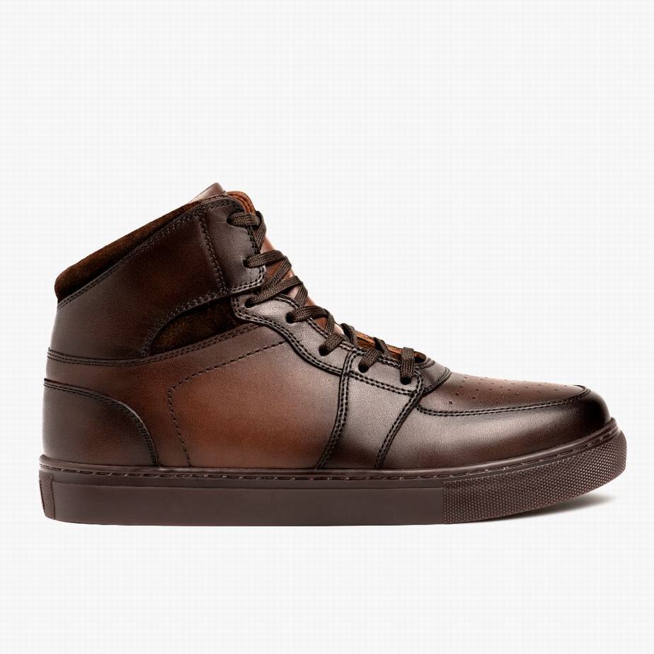 Thursday Boots Showtime Hoge Sneakers Heren Koffie | WKX5860BT