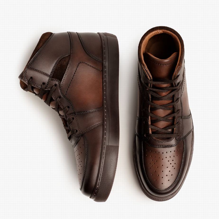 Thursday Boots Showtime Hoge Sneakers Heren Koffie | WKX5860BT