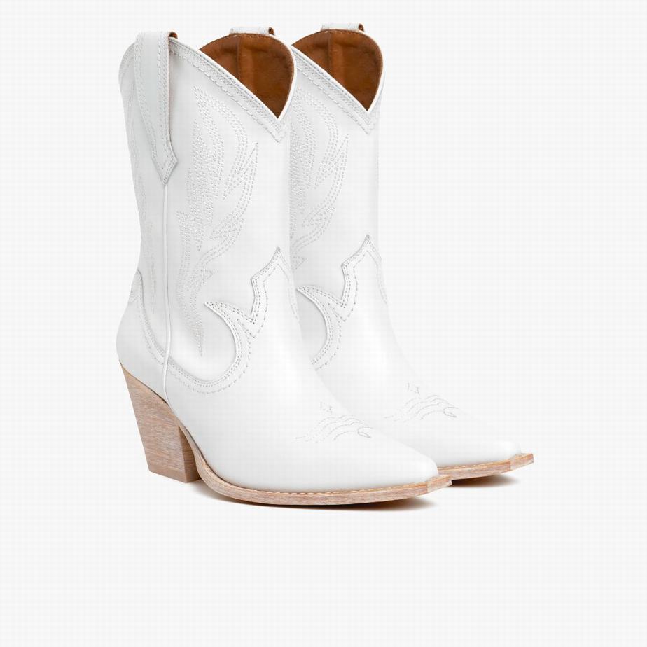 Thursday Boots Sierra Western Laarzen Dames Wit | MHO4636TG