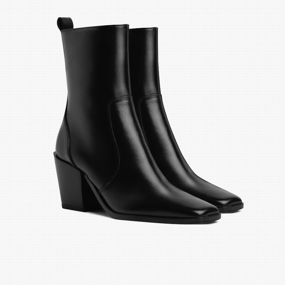 Thursday Boots Soho Zip Laarzen Dames Zwart | PDW5170GZ