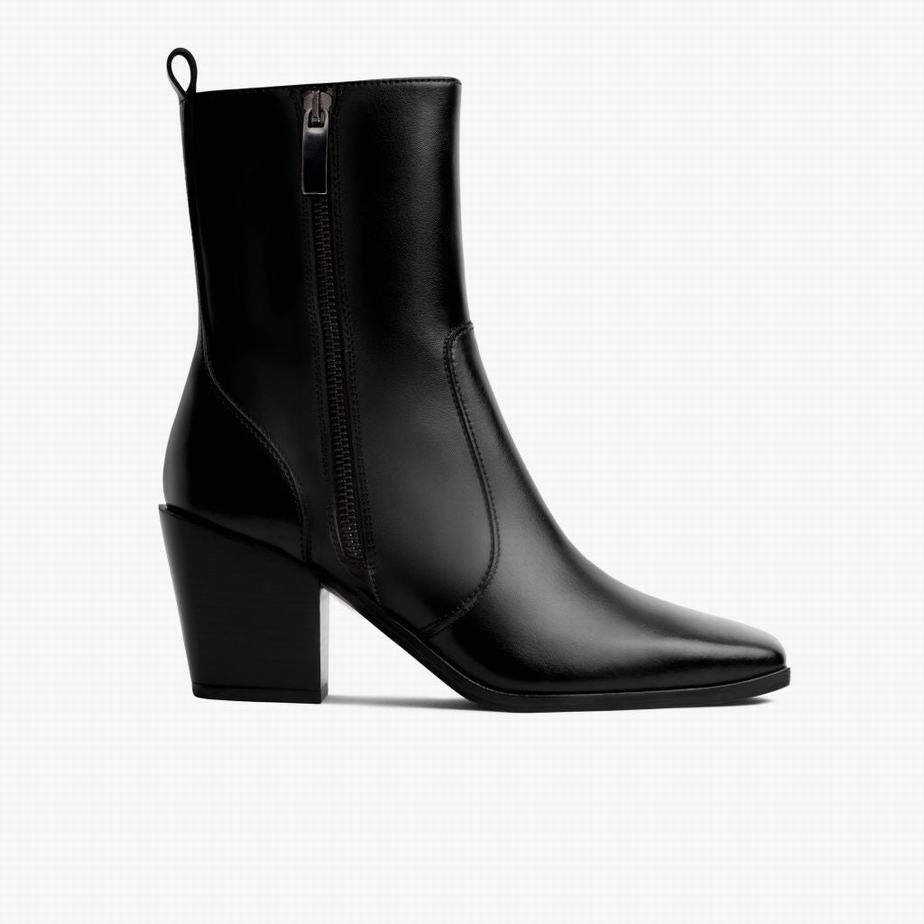 Thursday Boots Soho Zip Laarzen Dames Zwart | PDW5170GZ