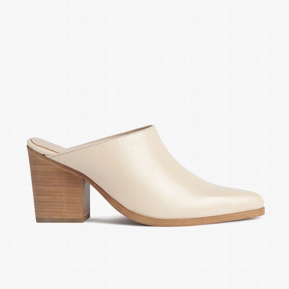 Thursday Boots Summer Mules Dames Wit | DDC9615OW