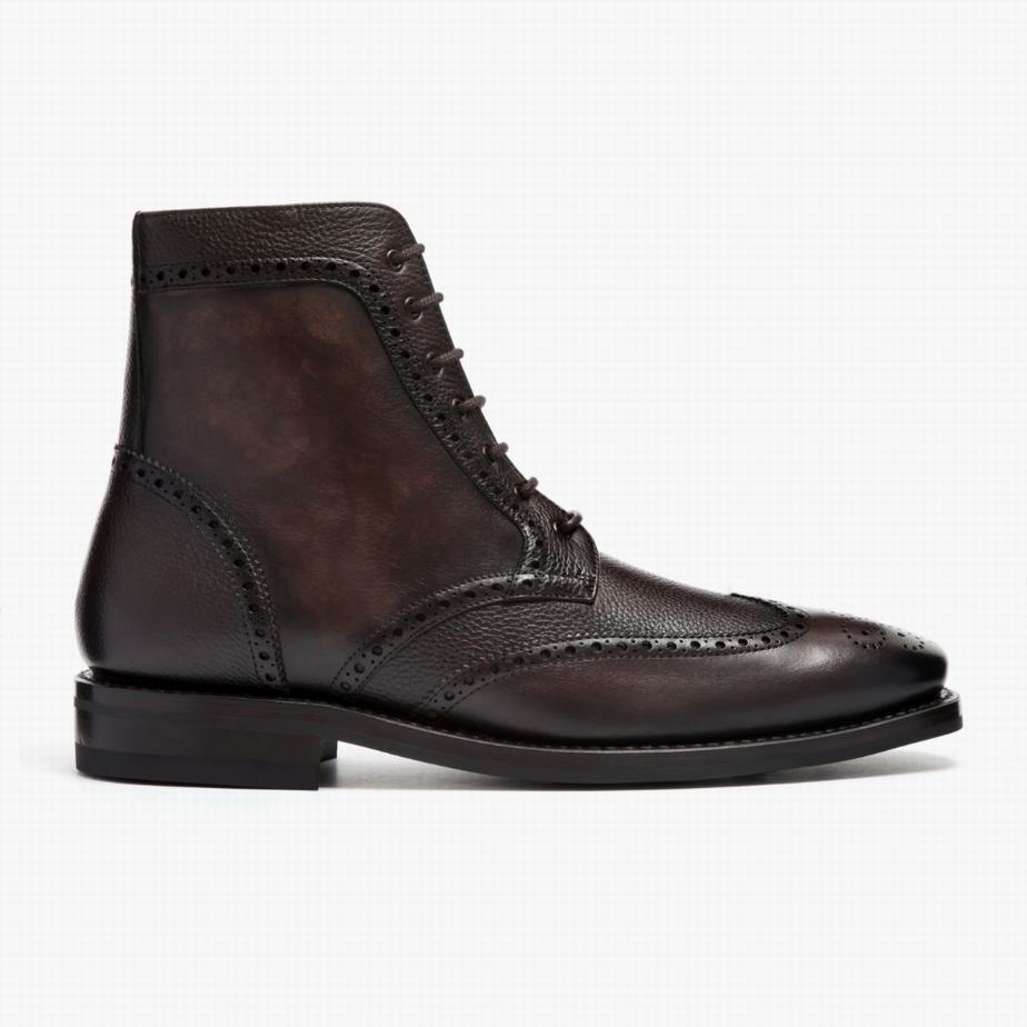 Thursday Boots Wingtip Veterlaarzen Heren Koffie | UCV8045CP