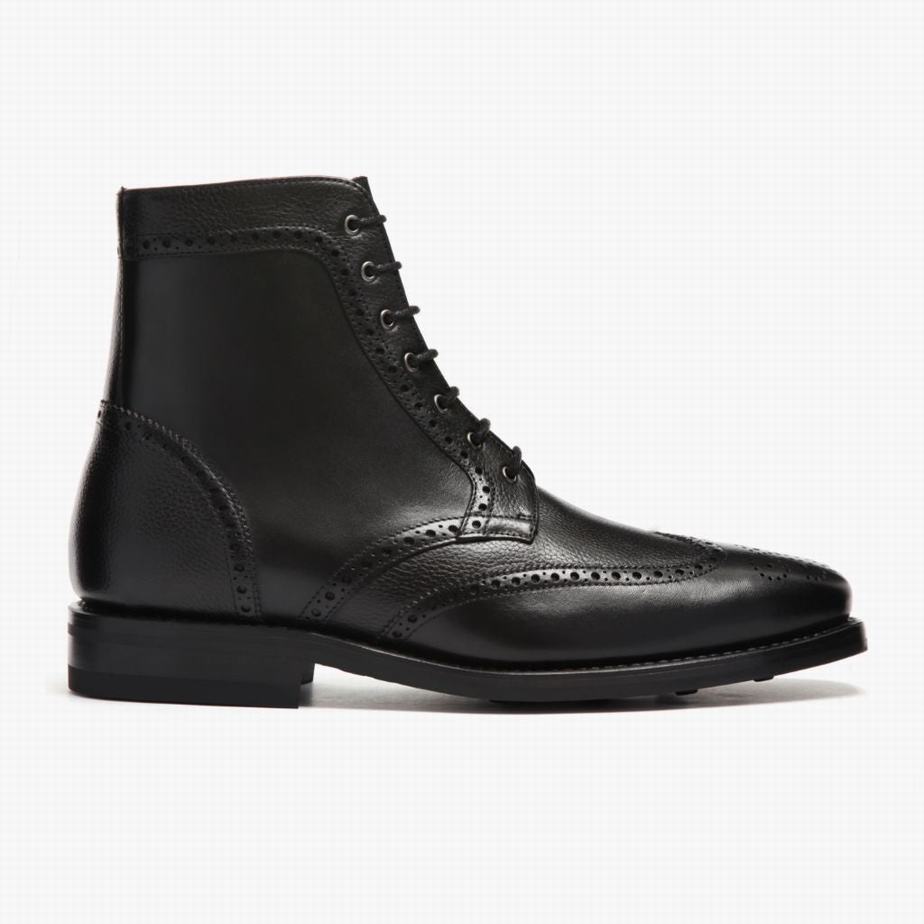 Thursday Boots Wingtip Veterlaarzen Heren Zwart | FKU5378RH