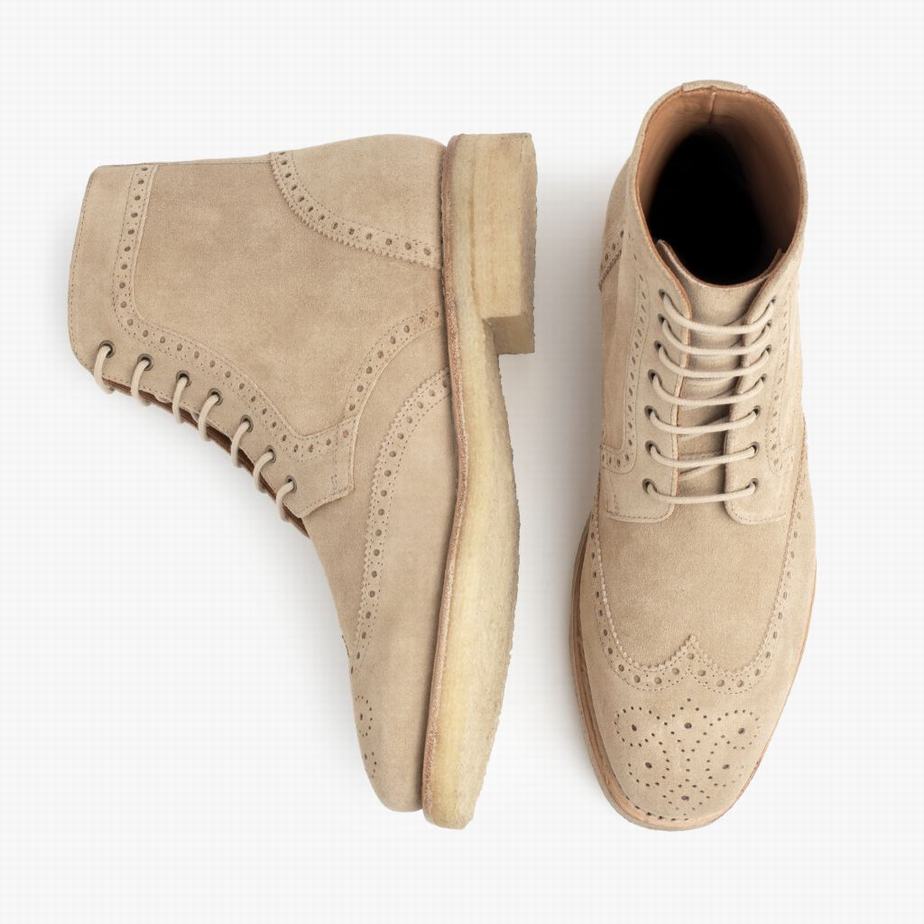 Thursday Boots Wingtip Veterlaarzen Heren Dune | SNI2660RQ